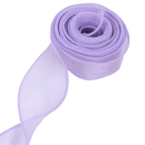 Organza Ribbon Purple 4 CM 9 Meters Organza Ribbon Purple 4 CM 9 Meters